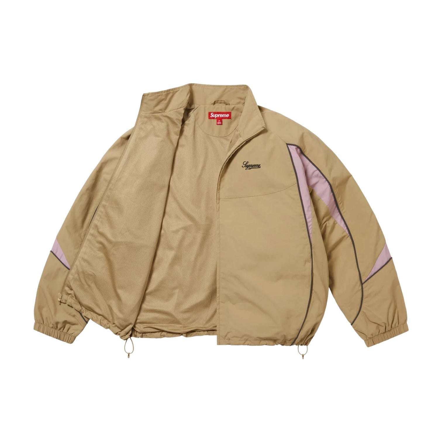 Спортивная куртка Supreme FW25 с контрастной окантовкой, цвет «бежевый» — фото 2