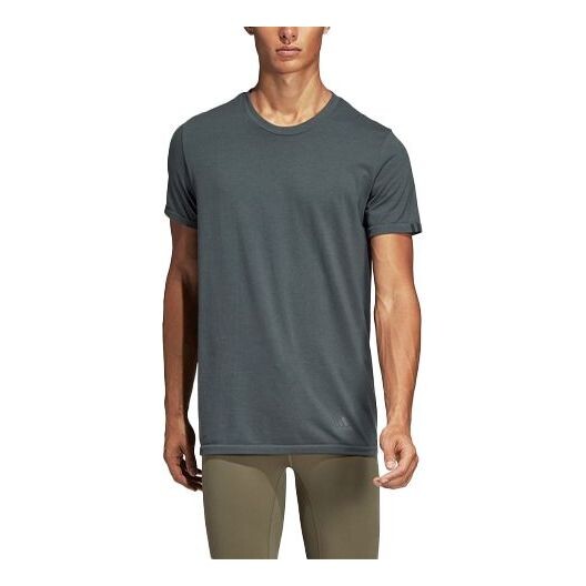 

Футболка adidas Running Training Gym Round Neck Short Sleeve Green, зеленый