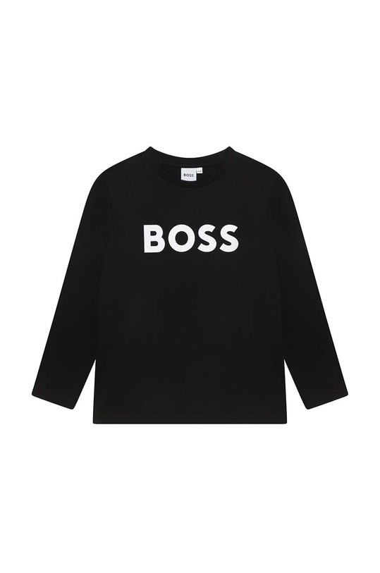 

Детская хлопковая водолазка Boss, черный