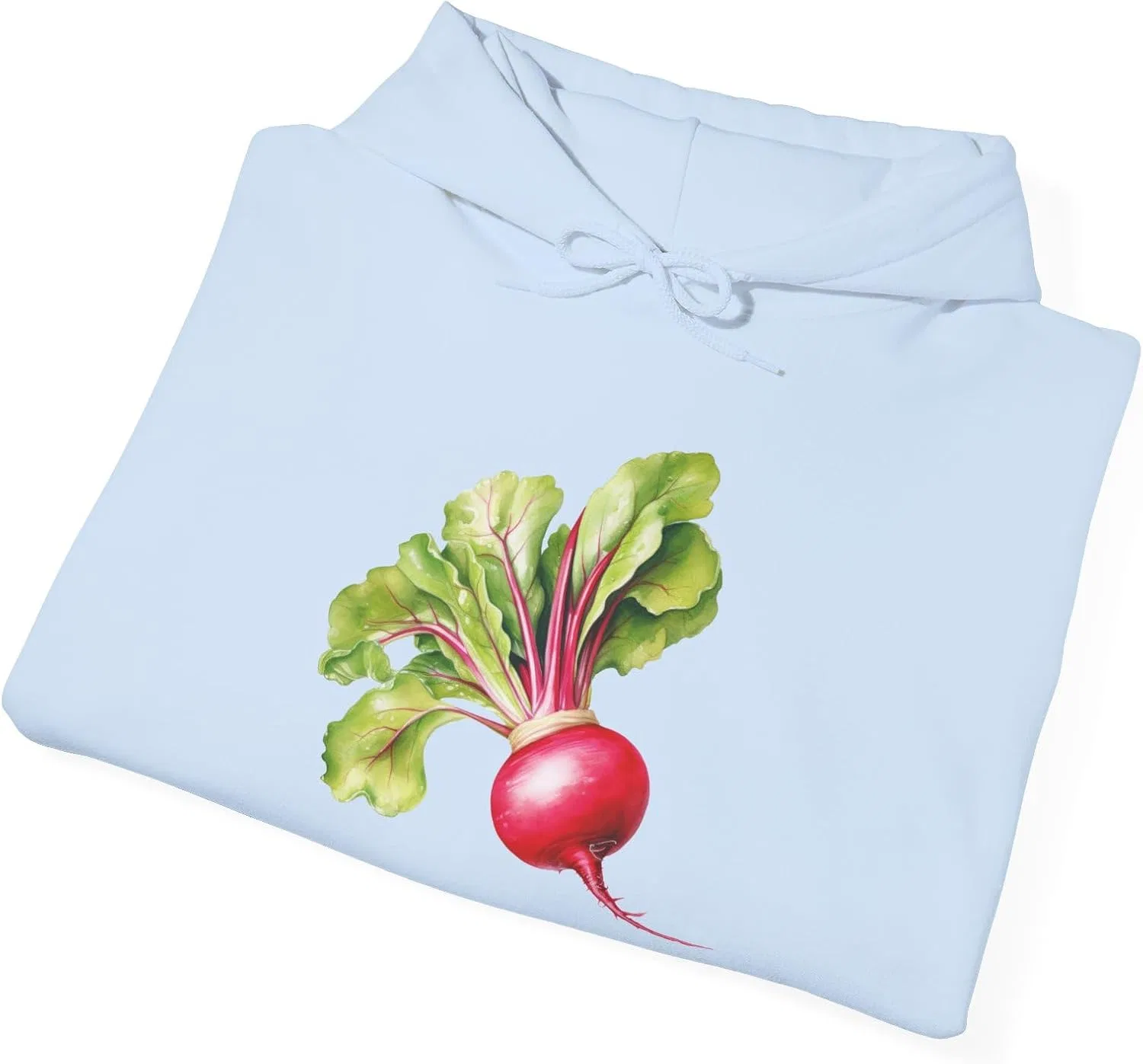 Толстовка Totally Rad Radish Hoodie - Забавная толстовка унисекс, идеально подходящая для осеннего кемпинга и любителей овощей — фото 4