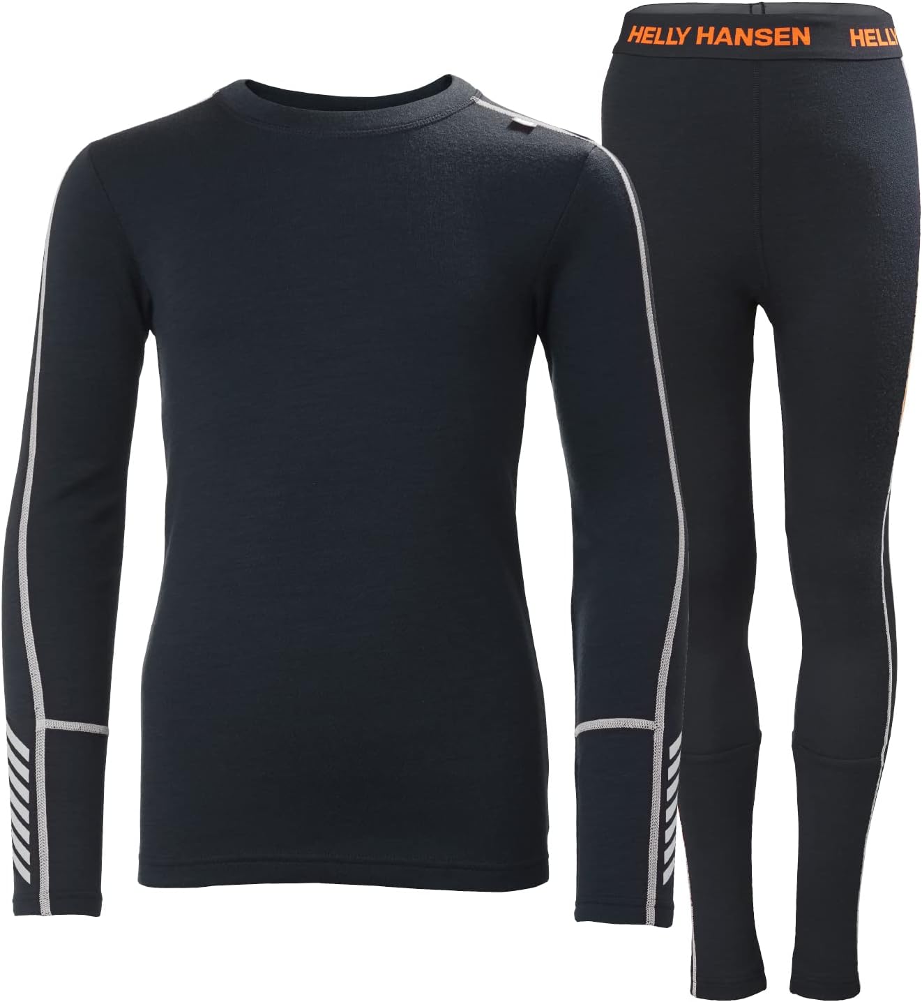 Helly-Hansen Jr Lifa Merino Midweight Set - детское термобелье, базовый слой, влагоотводящая шерсть мериноса, для зимнего катания на лыжах Helly Hansen, 596 Navy — фото 3