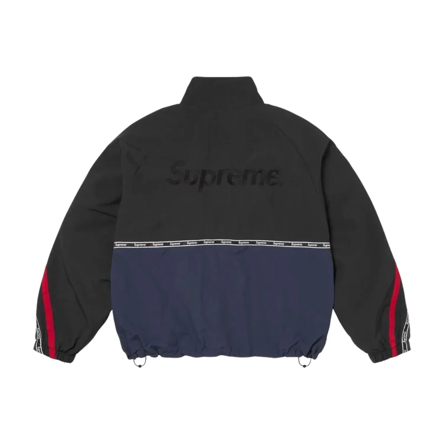 Спортивная куртка Supreme SS26 с логотипом и лентой, темно-синяя, SUP-SS26-263-NVY — фото 2