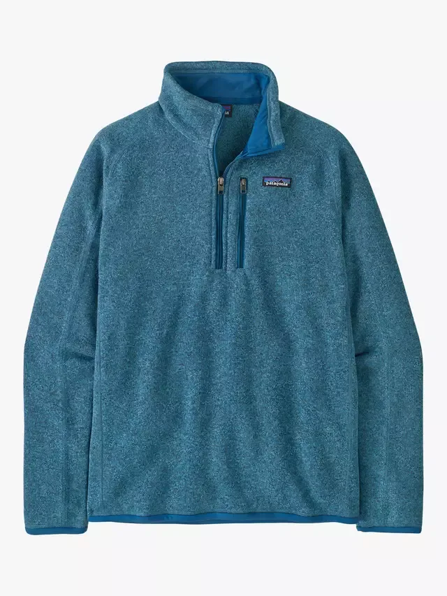Флисовая куртка Better Sweat с застежкой-молнией на четверть длины Patagonia, Light Blue
