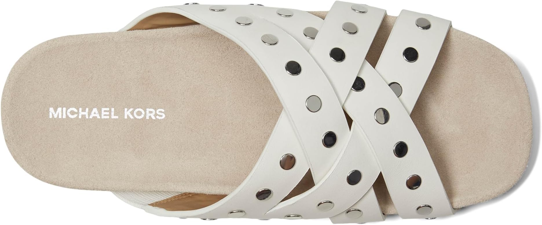Сандалии MICHAEL Michael Kors Irene Flat Sandal, цвет Optic White — фото 2