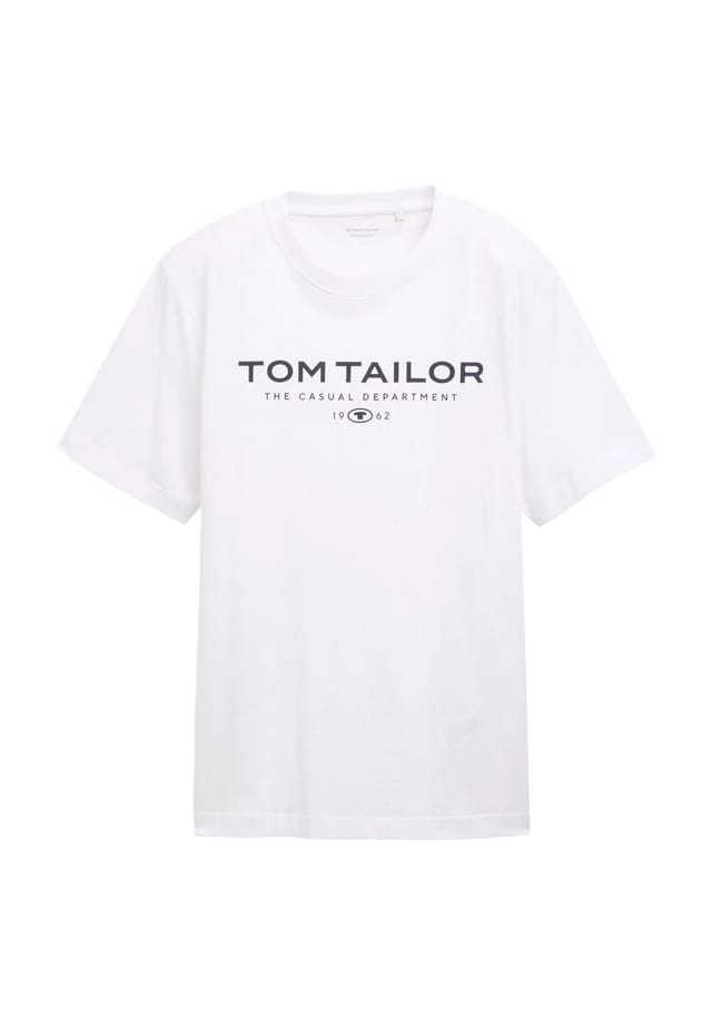 

Хлопковая футболка Tom Tailor, белый
