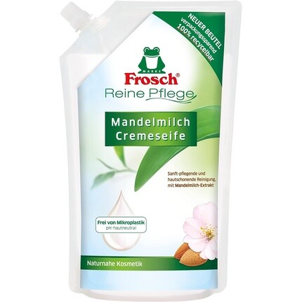 

Гигиеническое мыло для рук Reine Pflege Mandelmilch Cremeseife, 500 мл, сменный пакетик, Frosch