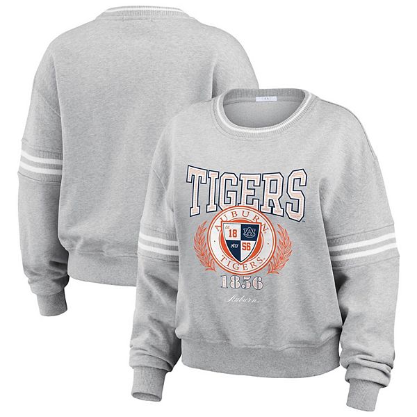 

Женский свитер с классической полоской heather gray auburn tigers Wear By Erin Andrews
