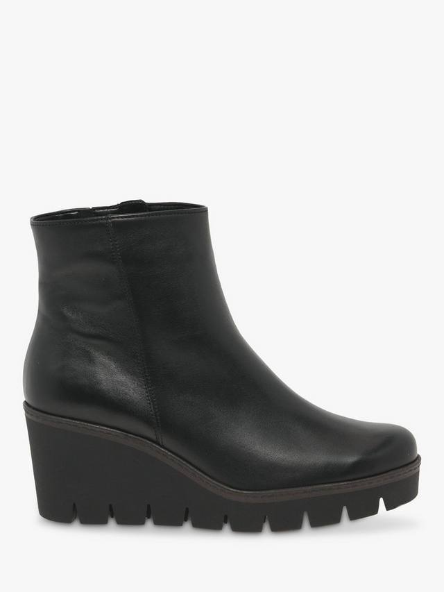 Utopia Leather ботинки с клиновидным каблуком Gabor, Black