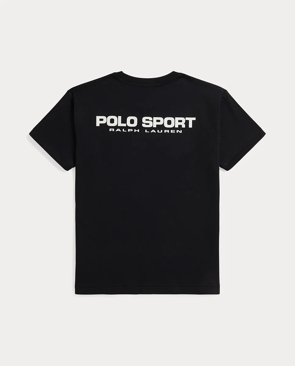 Унисекс футболка из хлопкового трикотажа Polo Sport Polo Ralph Lauren, черный — фото 2