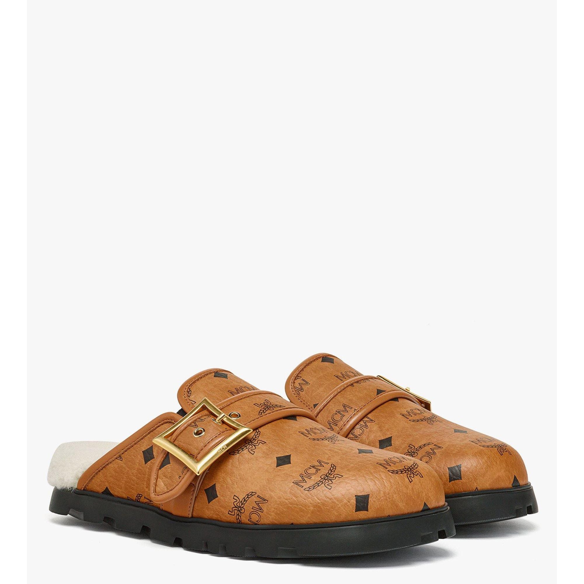 

Плоские мюли Visetos с мехом MCM, Cognac