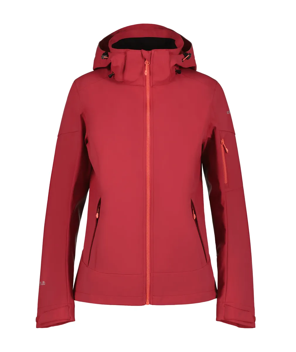 

Куртка софтшелл Icepeak "D SOFTSHELL JACKE BATHGATE" (1 шт.), с капюшоном, водоотталкивающая, цвет Cranberry