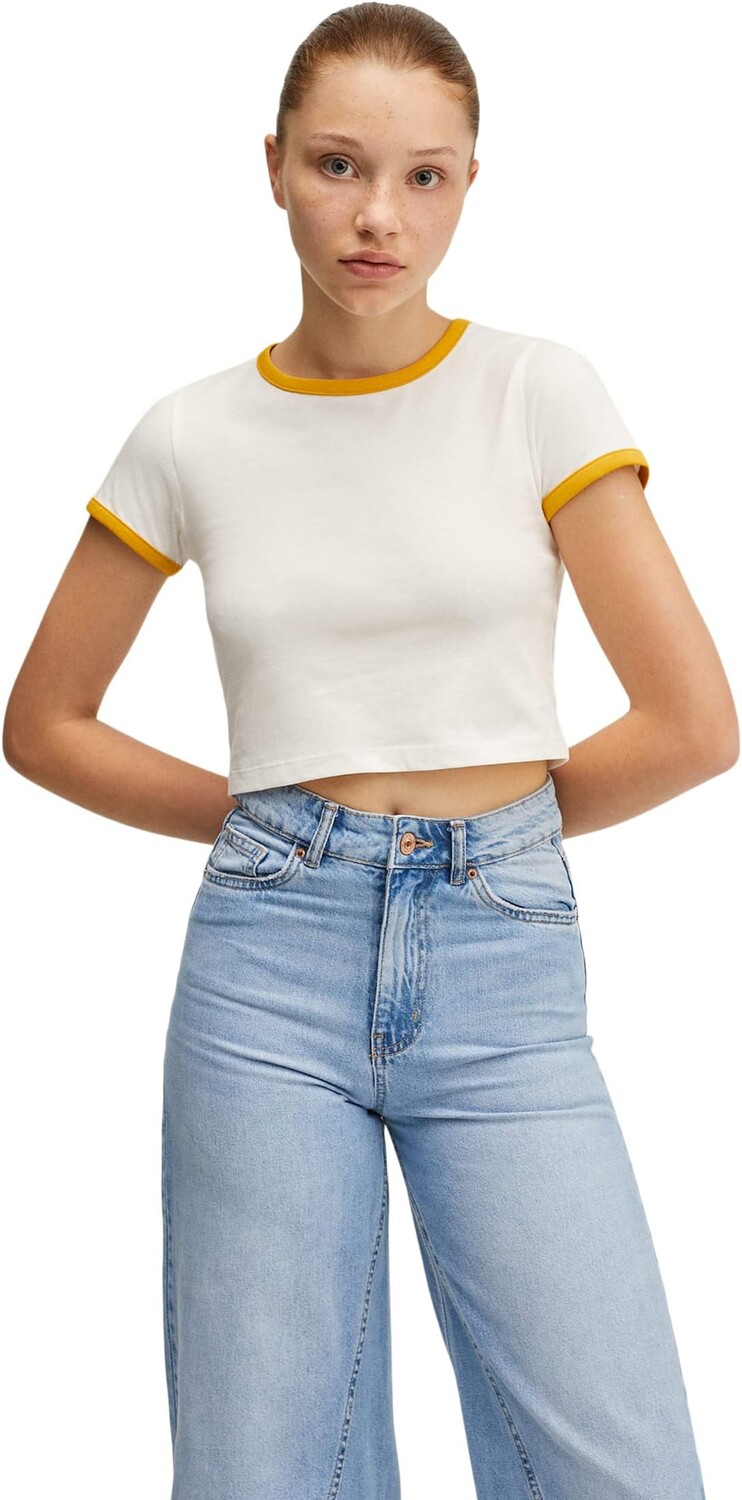 

Футболка Mango T-Shirt Vivo, цвет Mostaza