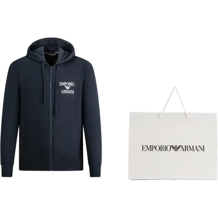 Футболка худи мужская черная EMPORIO ARMANI — фото 4