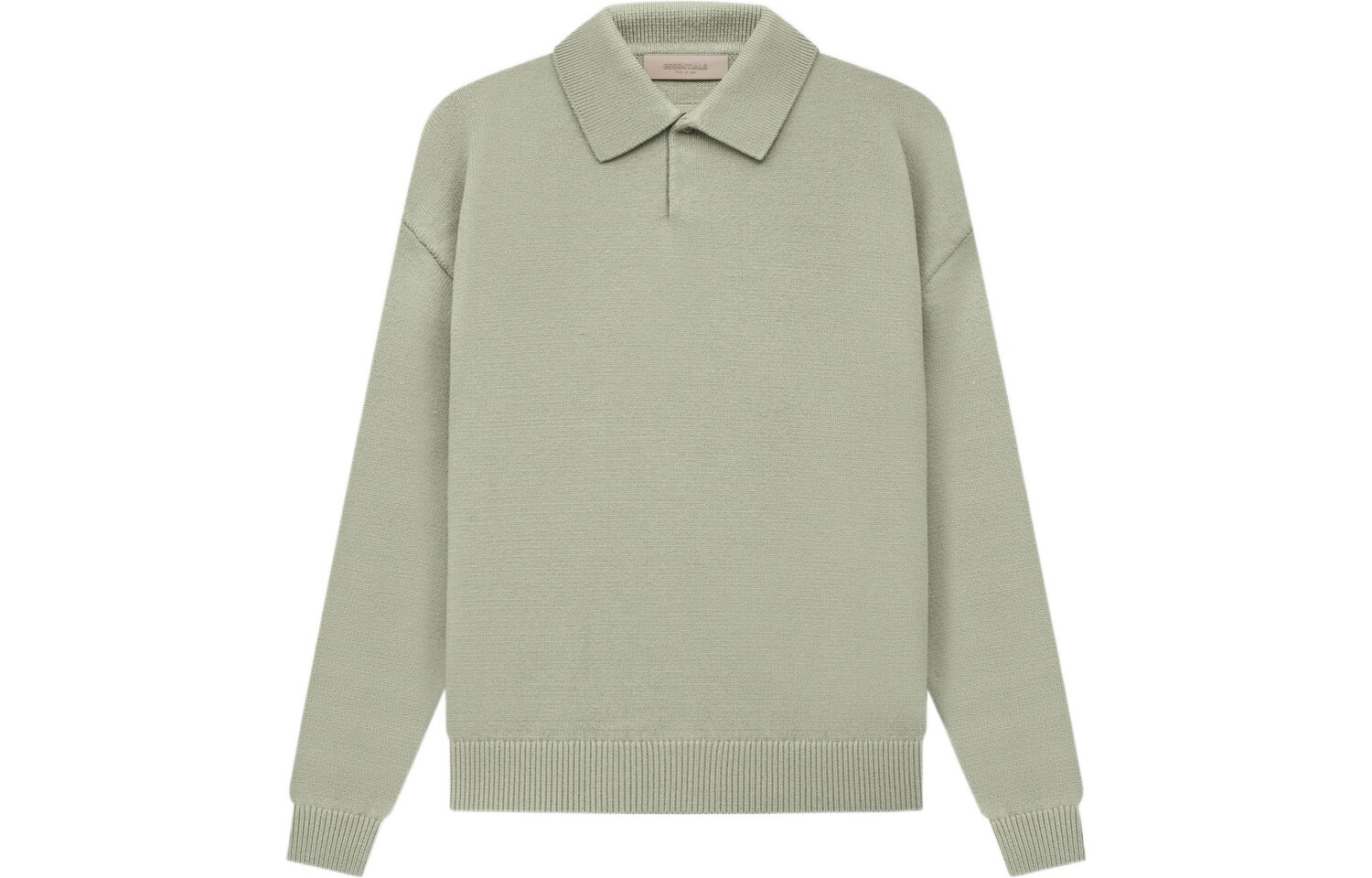 

SS22 Рубашка поло мужская пыльно-зеленая Fear Of God Essentials, зеленый
