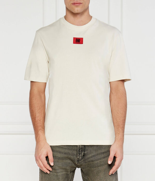 

Футболка Hugo x Racing Bulls Relaxed Fit, экрю