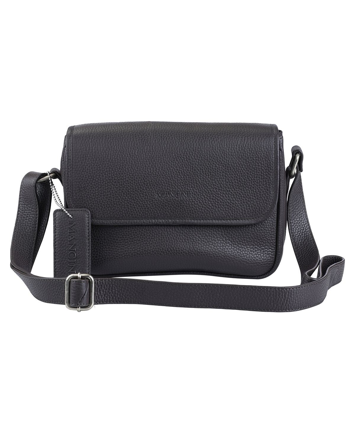 

Кожаная сумка Kimberly с клапаном из коллекции Pebbled Collection Mancini, коричневый
