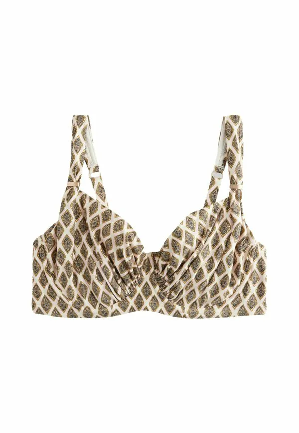 

Верх от бикини Next, Khaki Green Cream Foil Woodblock, Зеленый, Верх от бикини Next, Khaki Green Cream Foil Woodblock