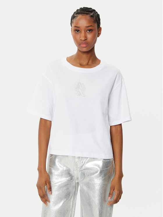 

Футболка свободного кроя XW000102 AF10359 U0002 Armani Exchange, белый