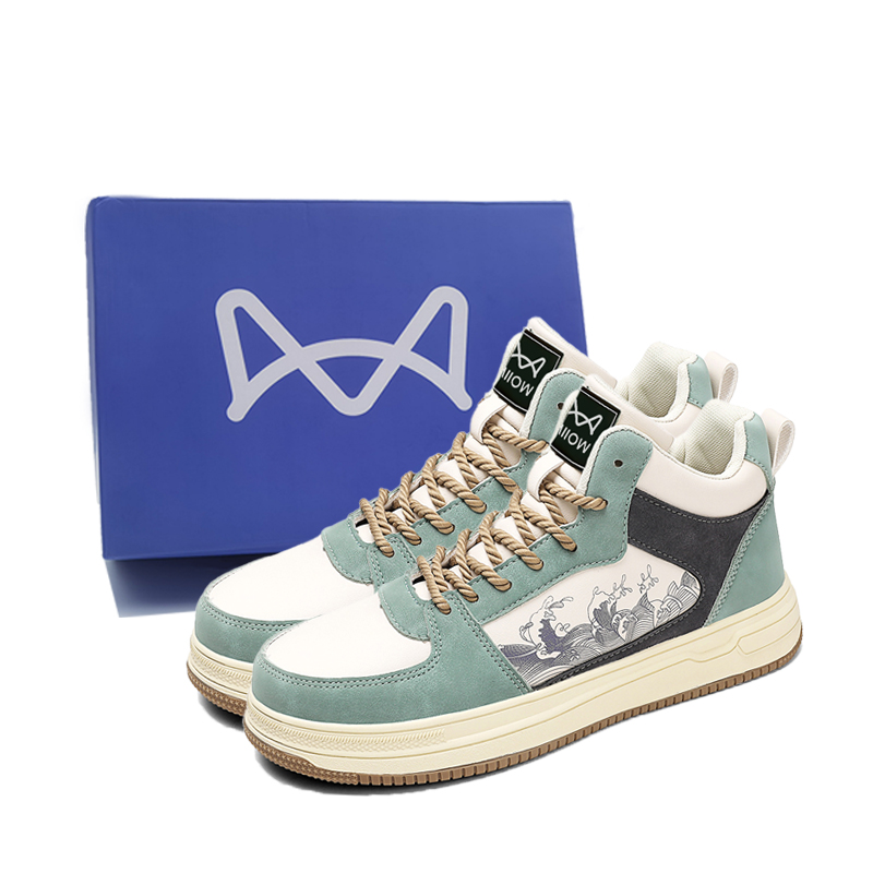 

Мужские кроссовки средней высоты MIIOW, Light Green Box