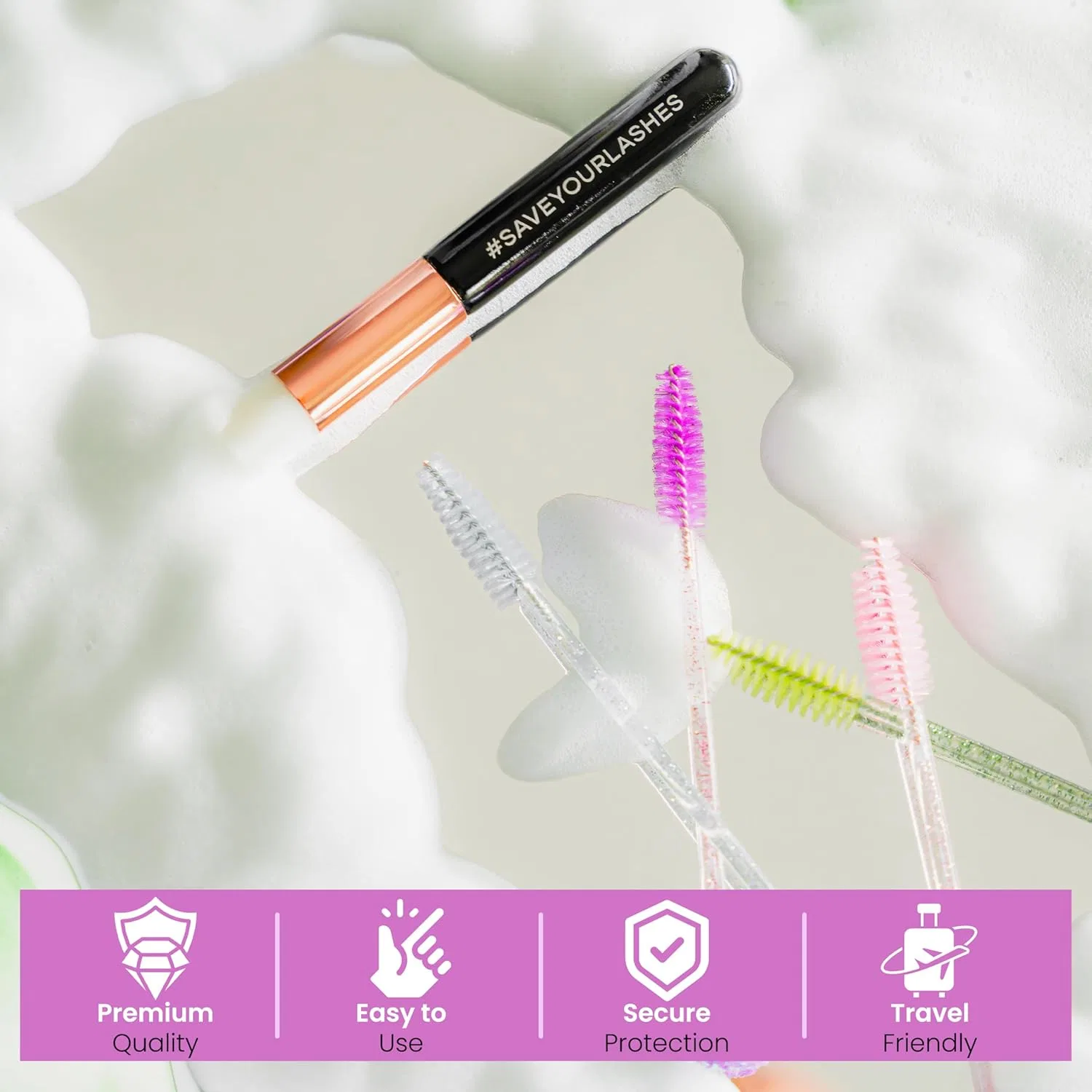 Набор Lasting Lashes — Для ухода за ресницами с шампунем, щеточкой, вентилятором, маской и очками — фото 4