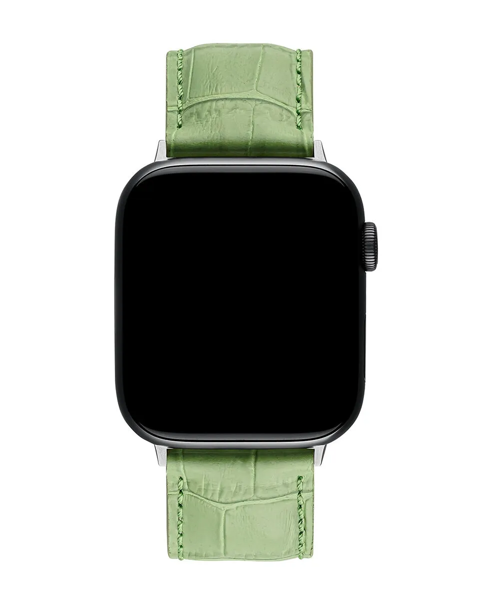 

Ремешок для Apple Watch из кожи цвета мяты и кокоса Aristocrazy, зеленый