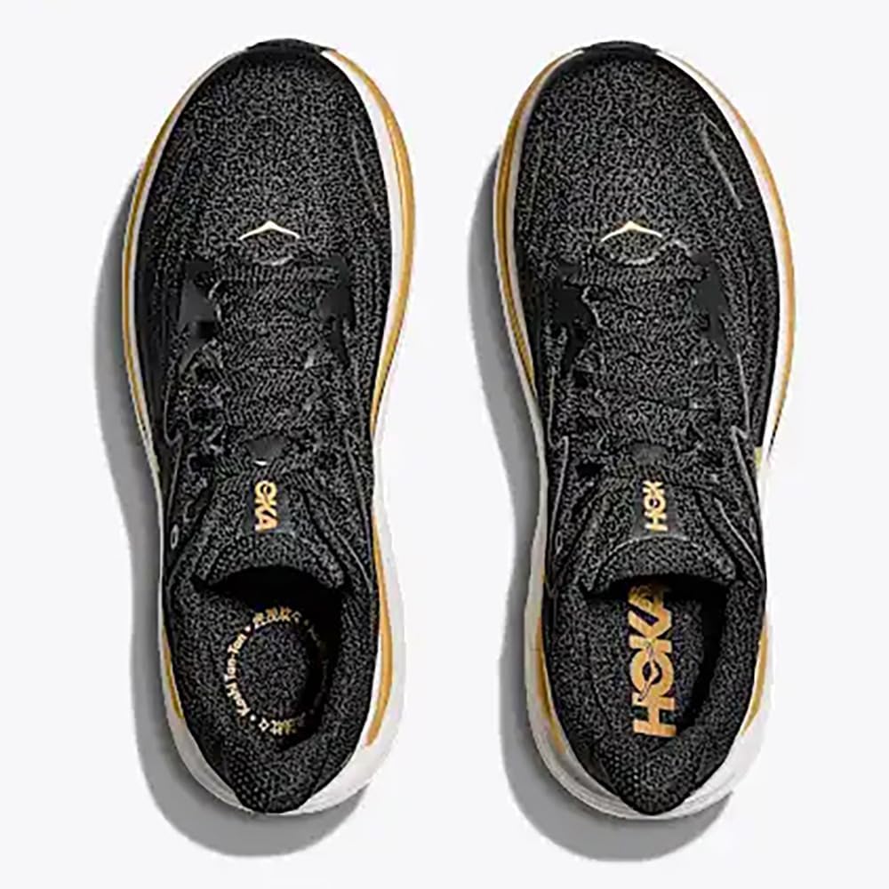 Мужские кроссовки Hoka Clifton 10, черный/золотой — фото 2