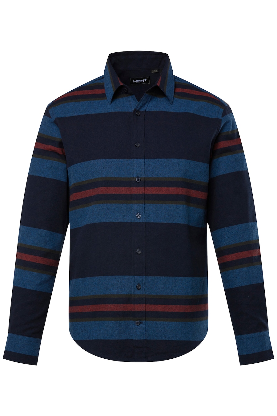 

Рубашка на пуговицах классического кроя Men Plus, синий/ночно-синий