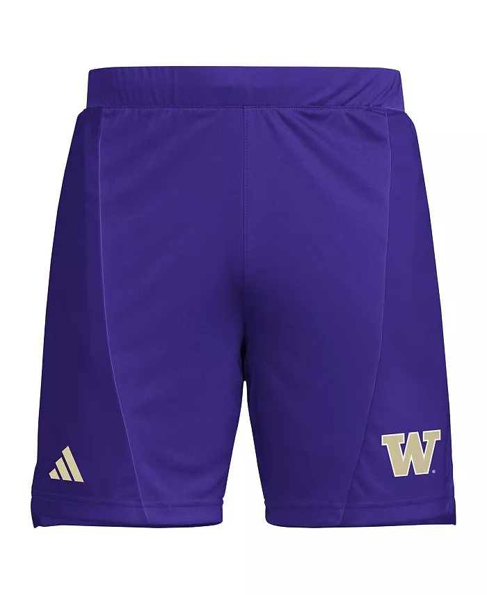 Мужские фиолетовые шорты Washington Huskies для тренировок 7" AEROREADY adidas — фото 3