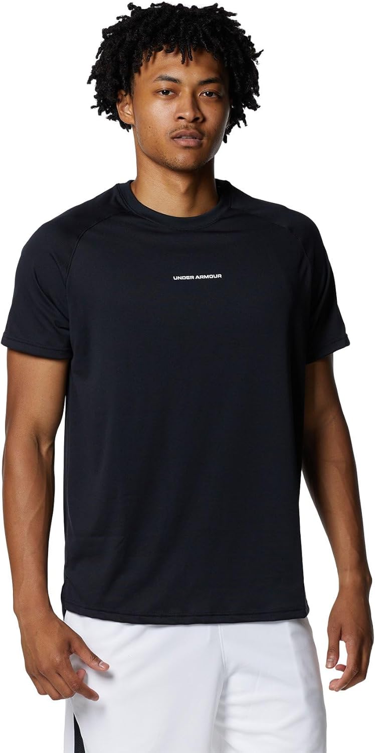 

Мужская баскетбольная футболка Under Armour, футболка с коротким рукавом UA Longshot, 2.0, черный