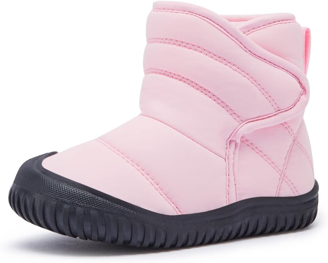 

Детские зимние ботинки BMCiTYBM для малышей, обувь для детей мальчиков и девочек с искусственным мехом для холодной погоды, 81-Pink