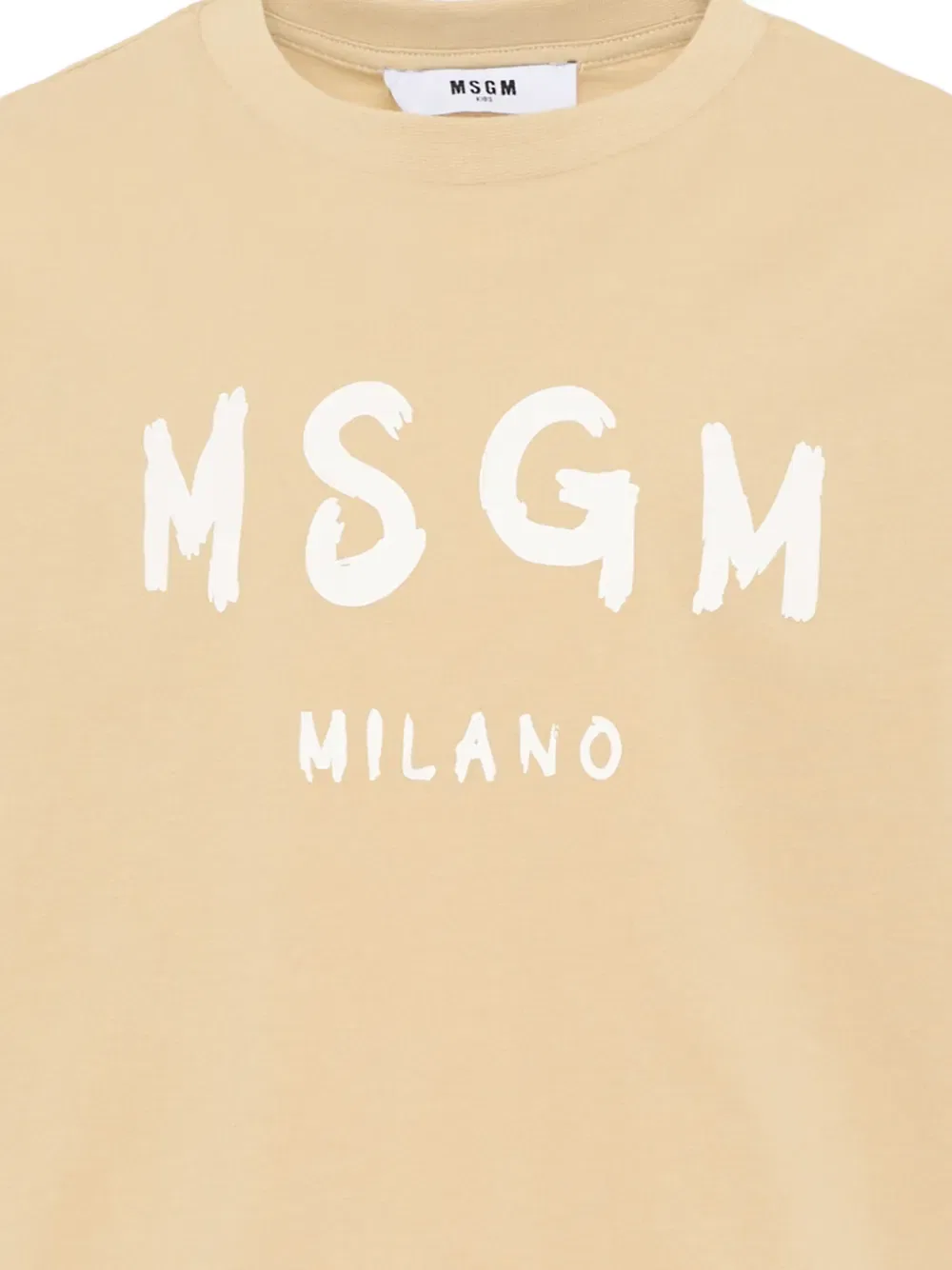 Футболка с коротким рукавом Msgm Kids, нейтральный — фото 3