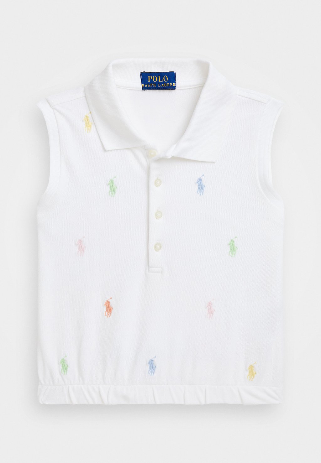 

Поло COTTON MESH SLEEVELESS POLO SHIRT Polo Ralph Lauren, белый