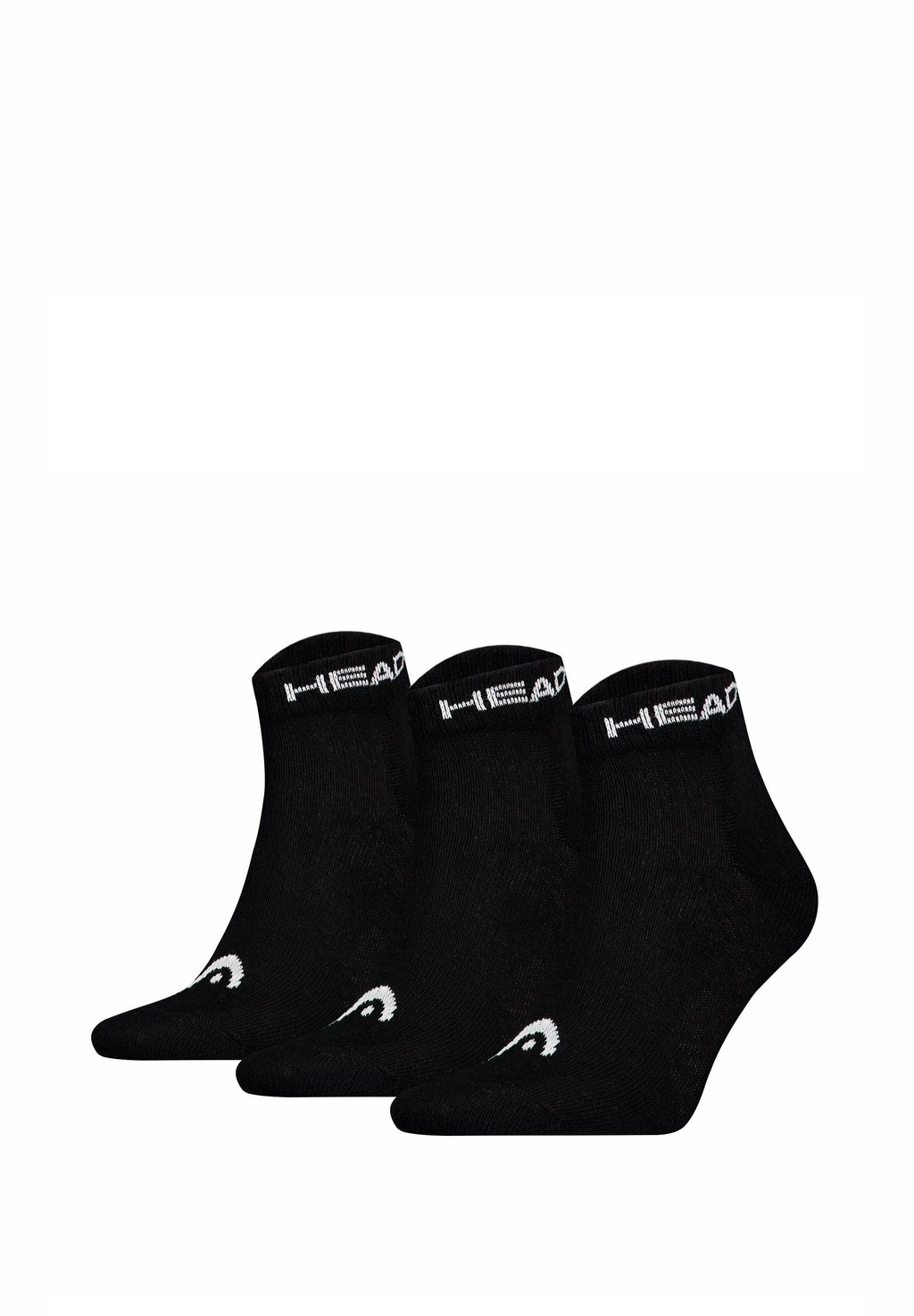 

Спортивные носки UNISEX QUARTER 3ER PACK - ALL LOGO EINFARBIG Head, черный