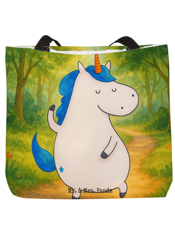 

Mr. & Mrs. Panda Сумка с изображением единорога (мужская) без надписи, белого цвета
