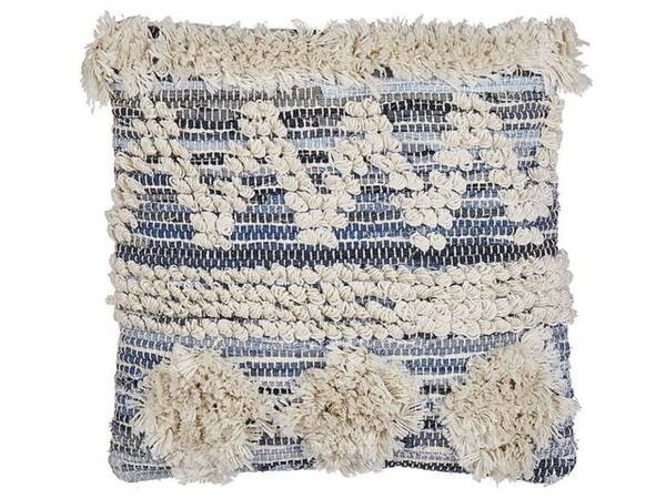 

Декоративная подушка Beliani EYTELIA, 45x45x45 см цвет beige/blau