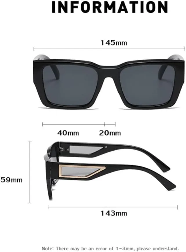 

Модные женские солнцезащитные очки в квадратной оправе, винтажные, для активного отдыха, с защитой от УФ-излучения UV400, роскошные женские очки generic, C4