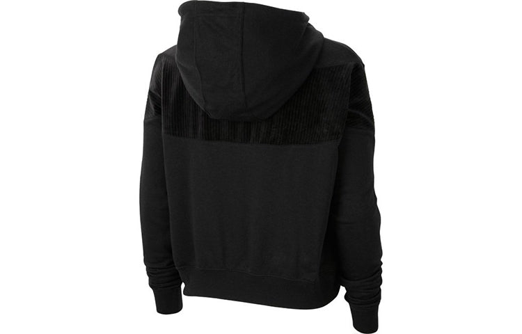 Толстовка (WMNS) AS W Nike Sportswear HRTG HZ VELOUR Black — фото 2