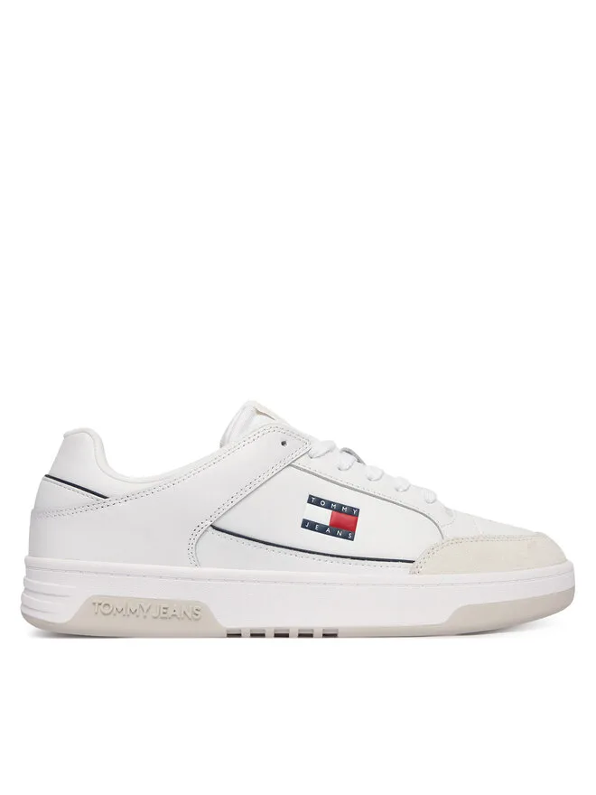 Tommy Jeans Кожаные кроссовки TJM Cupsole EM0EM01660, белый