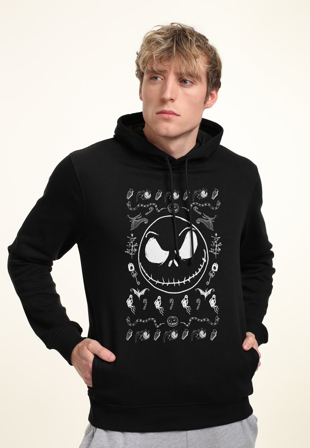 

Толстовка с капюшоном NIGHTMARE BEFORE CHRISTMAS JACK SPOOKY Disney, черный