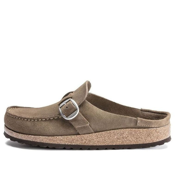 Тапочки buckley suede leather 'gray taupe' Birkenstock, бежевый