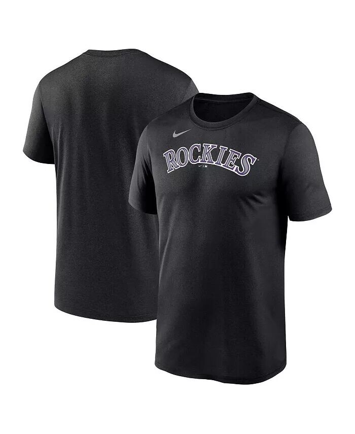 

Мужская черная футболка Colorado Rockies New Legend с надписью Nike