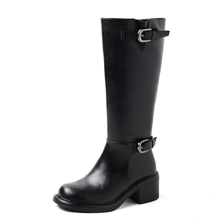 

Сапоги женские Su Yanjiao, цвет Black Fleece-lined