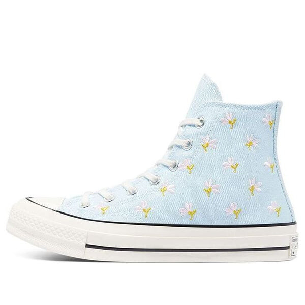 Кроссовки chuck 70 high 'embroidered floral print - chambray blue' Converse, синий