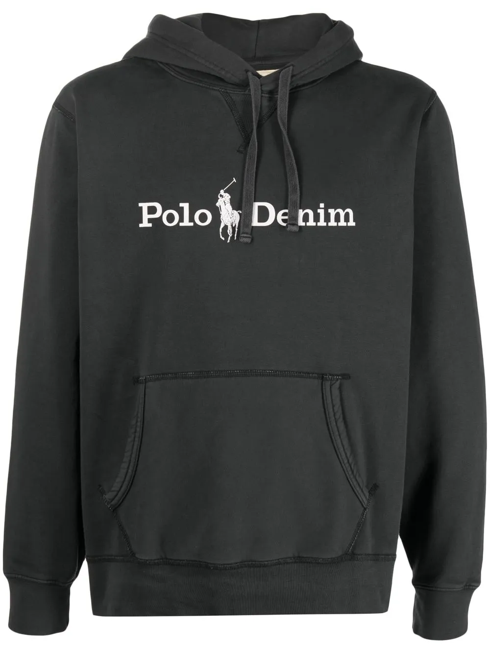 

Худи с кулиской и логотипом POLO RALPH LAUREN, серый