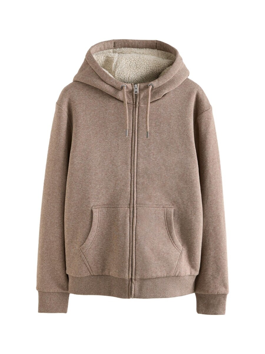 

Толстовка с капюшоном на молнии Next Zip-Up Hoodie, бежевый