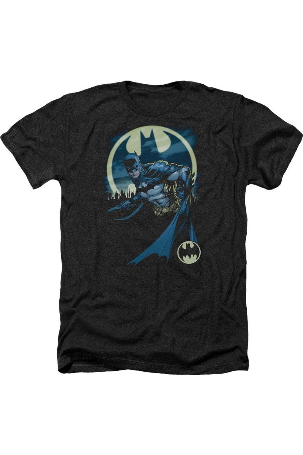 

Футболка / футболка для взрослых Batman Heed The Call Heather Gildan, черный