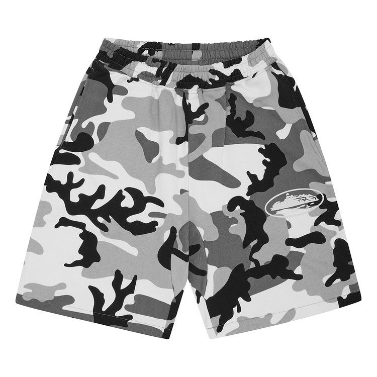 

Спортивные шорты Corteiz Island Puff Print Sweatshort, Arctic Camo