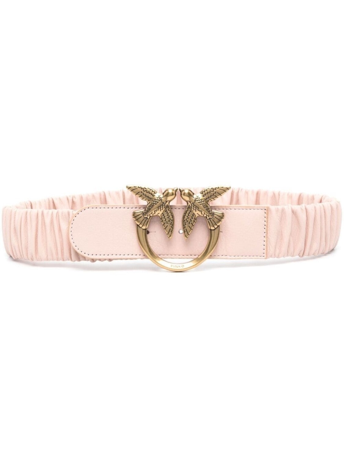 

PINKO ремень с пряжкой Love Birds, розовый
