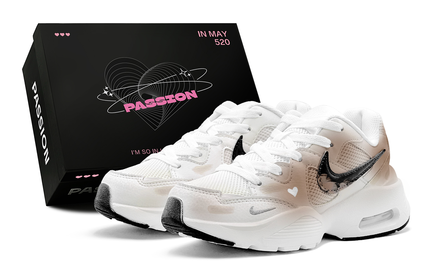 

Nike Кроссовки для бега Air Max Fusion Abrasion Resistant Low top женские Brown White