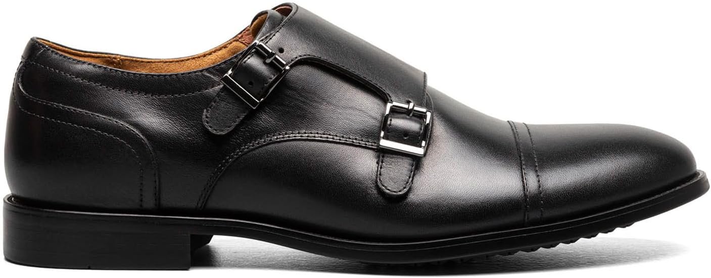 Мужские лоферы Florsheim, Rucci с двойным ремешком и заостренным носком, черный — фото 2